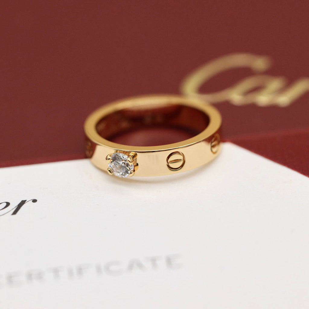 [Cadisa] LOVE RING 3.6MM 1 BIG DIAMOND