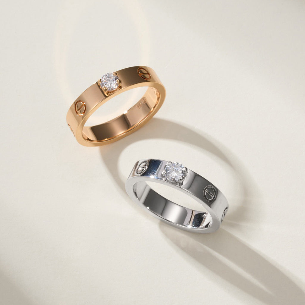 [Cadisa] LOVE RING 3.6MM 1 BIG DIAMOND