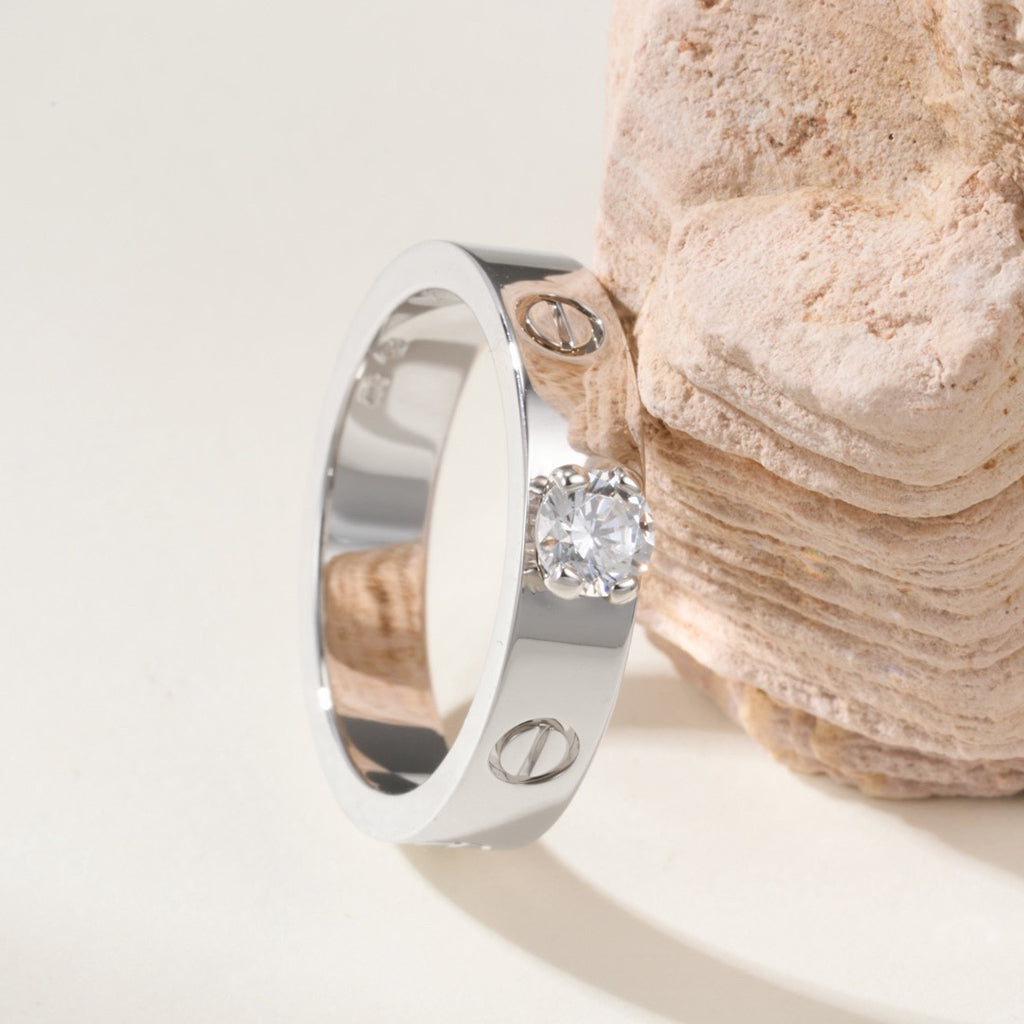[Cadisa] LOVE RING 3.6MM 1 BIG DIAMOND