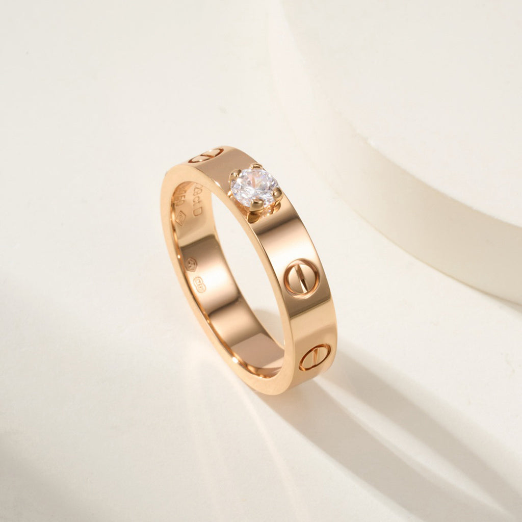 [Cadisa] LOVE RING 3.6MM 1 BIG DIAMOND