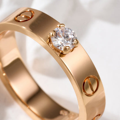 [Cadisa] LOVE RING 3.6MM 1 BIG DIAMOND
