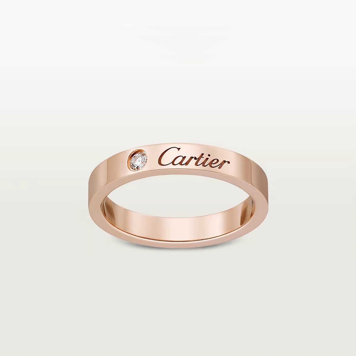 [Cadisa] LOVE RING 4MM 1 DIAMOND