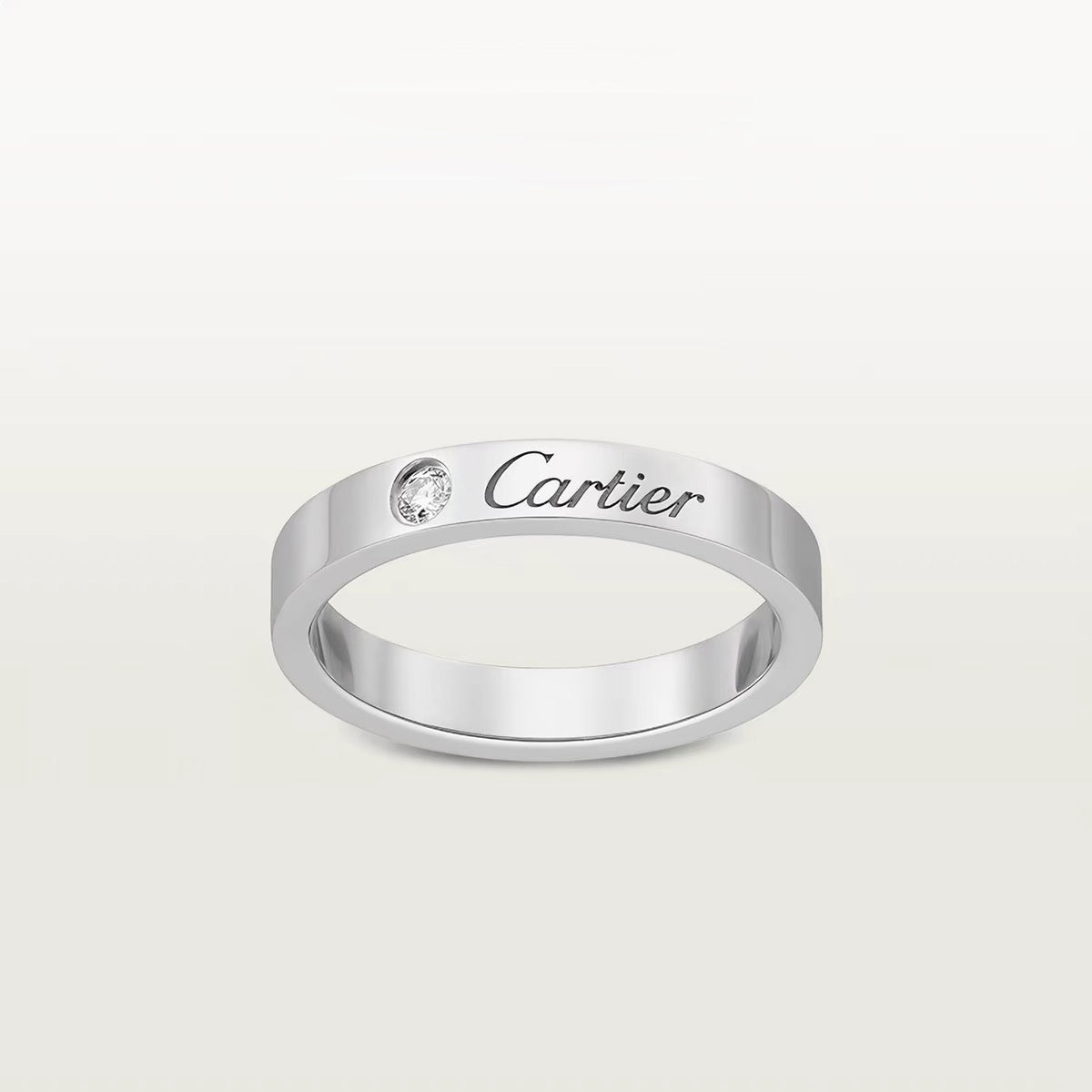 [Cadisa] LOVE RING 4MM 1 DIAMOND