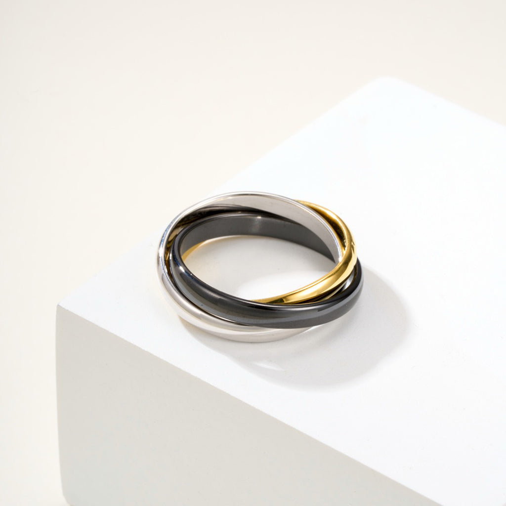 [Cadisa] TRINITY 3.2MM RING BLACK CERAMIC