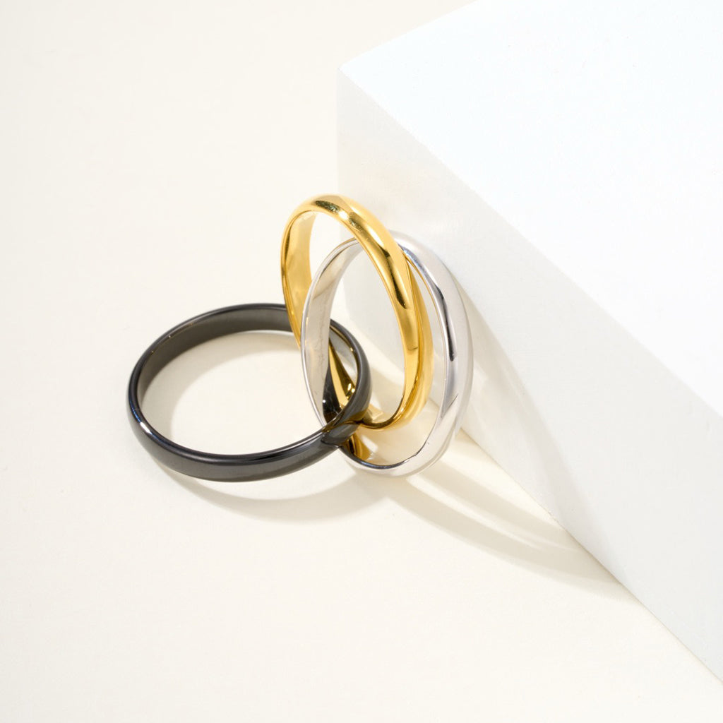 [Cadisa] TRINITY 3.2MM RING BLACK CERAMIC