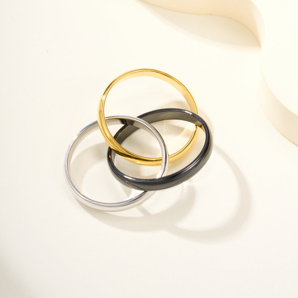 [Cadisa] TRINITY 3.2MM RING BLACK CERAMIC