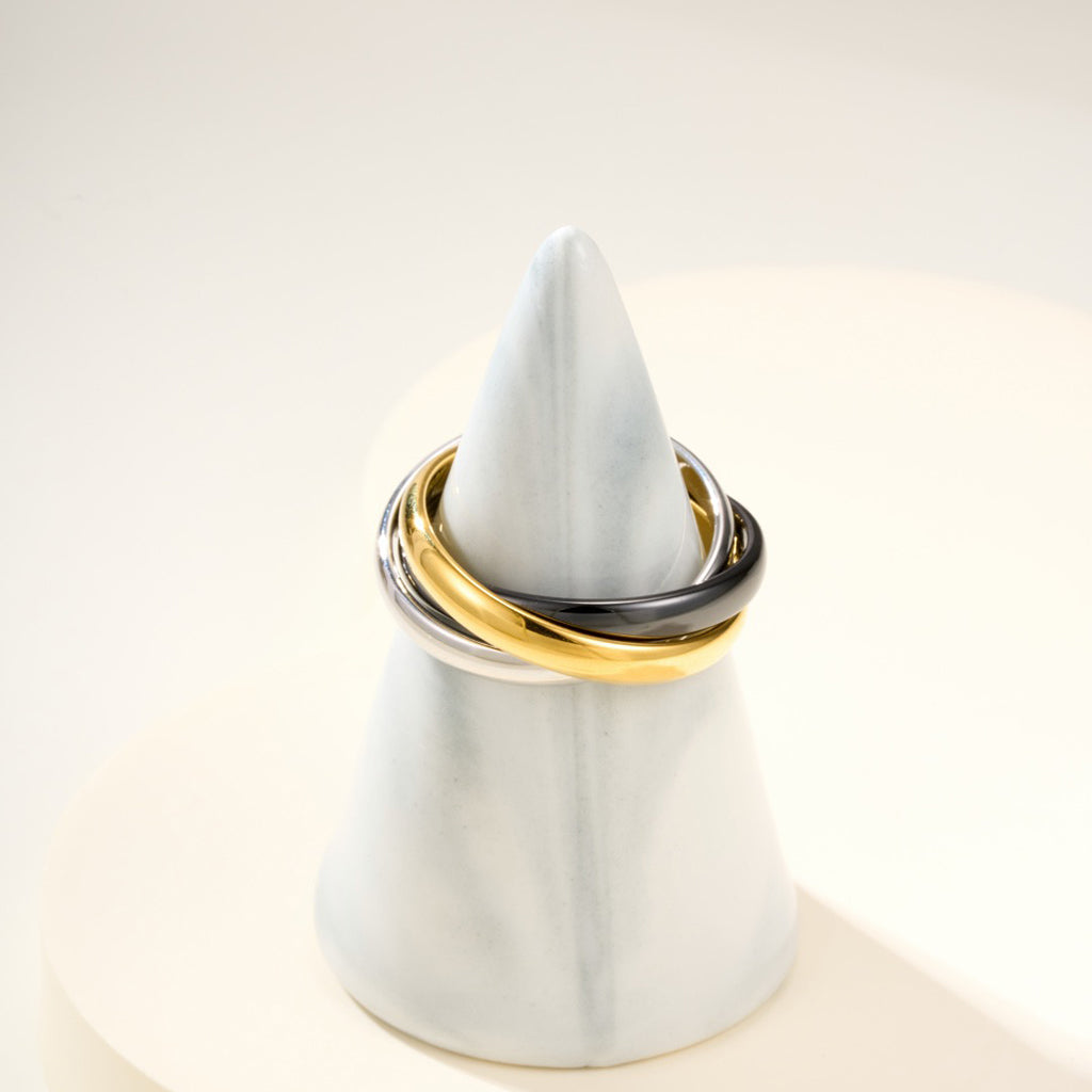 [Cadisa] TRINITY 3.2MM RING BLACK CERAMIC