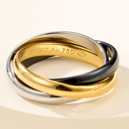 [Cadisa] TRINITY 3.2MM RING BLACK CERAMIC