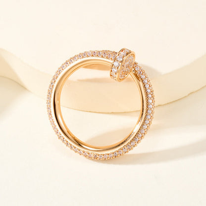 [Cadisa] JUSTE RING 2.6MM FULL DIAMOND