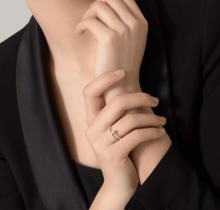 [Cadisa] JUSTE 1.8MM FULL DIAMOND RING