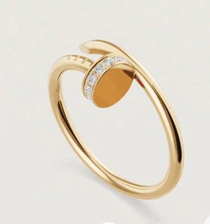 [Cadisa] JUSTE 1.8MM HALF DIAMOND RING