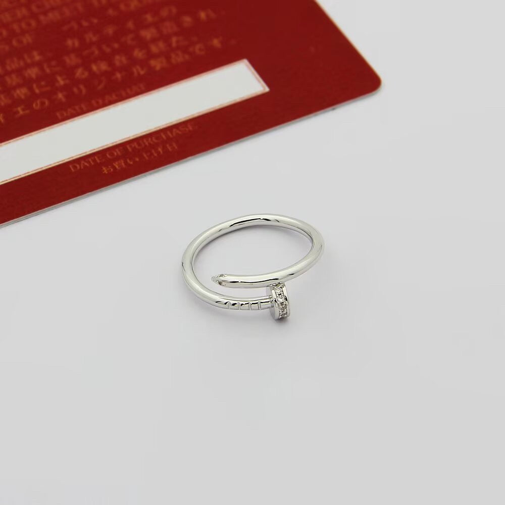 [Cadisa] JUSTE 1.8MM HALF DIAMOND RING