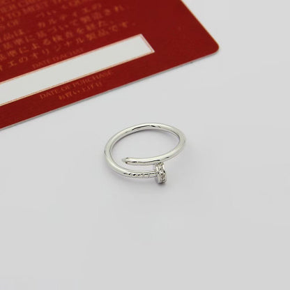 [Cadisa] JUSTE 1.8MM HALF DIAMOND RING
