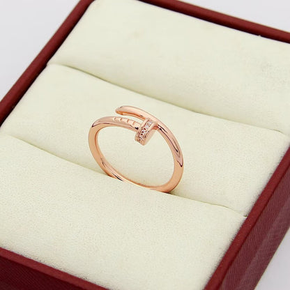 [Cadisa] JUSTE 1.8MM HALF DIAMOND RING