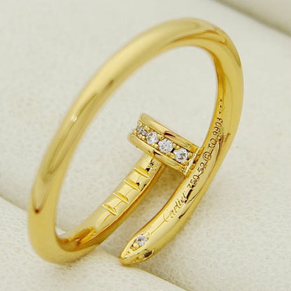 [Cadisa] JUSTE 1.8MM HALF DIAMOND RING