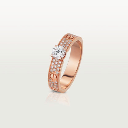 [Cadisa] LOVE RING 3.6MM 1 BIG DIAMOND FULL DIAMOND