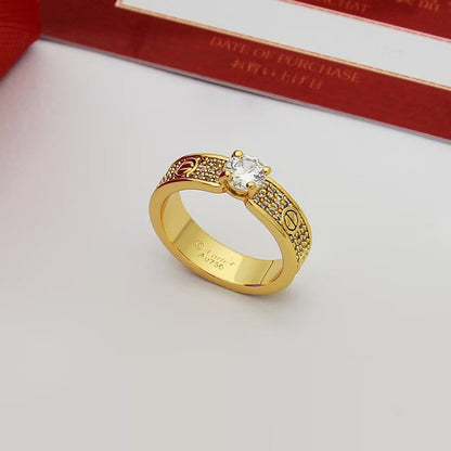[Cadisa] LOVE RING 3.6MM 1 BIG DIAMOND FULL DIAMOND