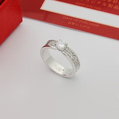 [Cadisa] LOVE RING 3.6MM 1 BIG DIAMOND FULL DIAMOND