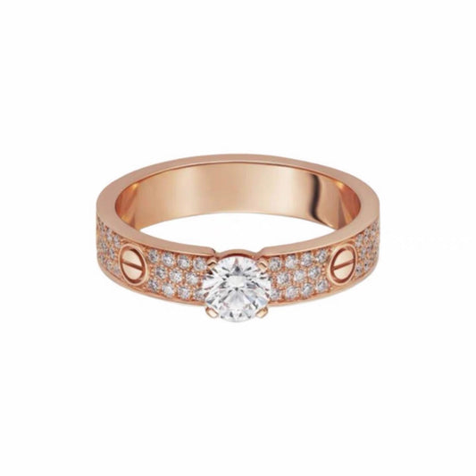 [Cadisa] LOVE RING 3.6MM 1 BIG DIAMOND FULL DIAMOND