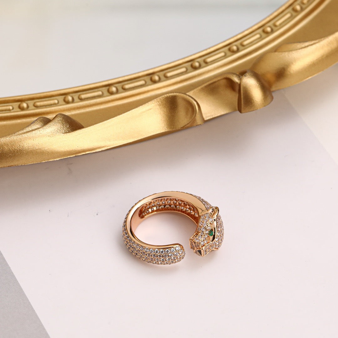 [Cadisa] PANTHERE FULL DIAMOND SMALL RING