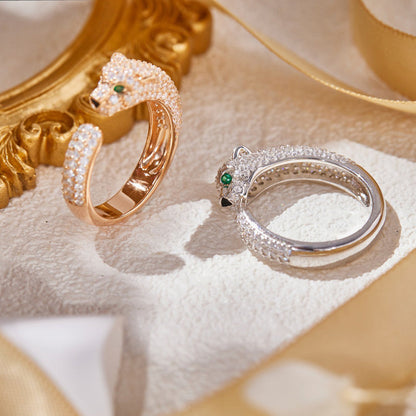 [Cadisa] PANTHERE FULL DIAMOND SMALL RING