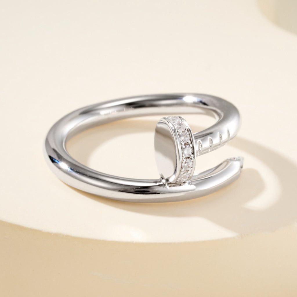 [Cadisa] JUSTE RING 2.6MM HALF DIAMOND