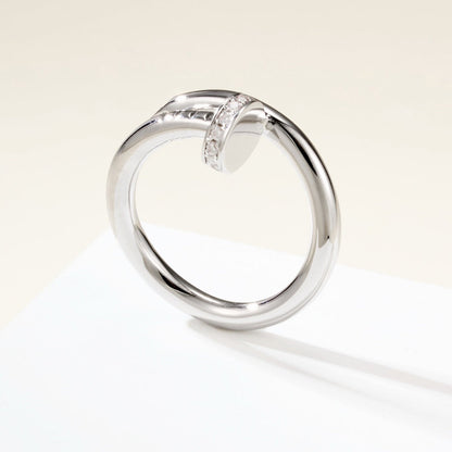 [Cadisa] JUSTE RING 2.6MM HALF DIAMOND