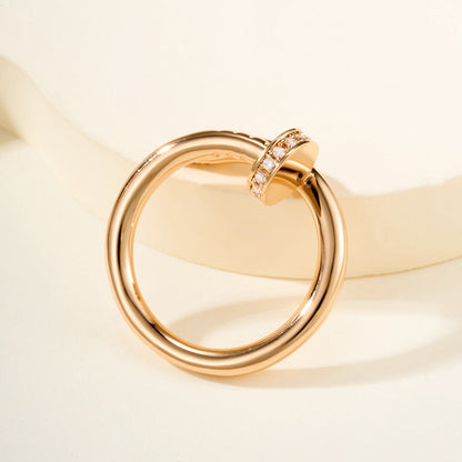 [Cadisa] JUSTE RING 2.6MM HALF DIAMOND