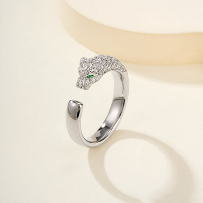 [Cadisa] PANTHERE HALF DIAMOND SMALL RING