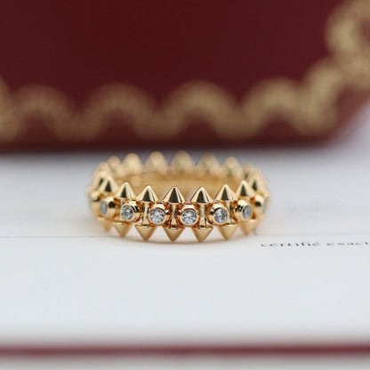 [Cadisa] CLASH 6.8MM DIAMOND MEDIUM RING
