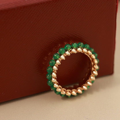 [Cadisa] CLASH 7.9MM AGATE CHALCEDONY RING