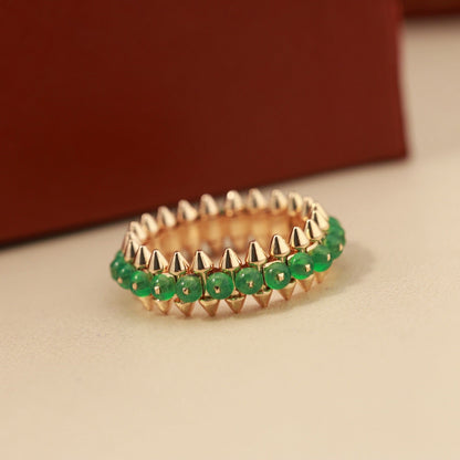 [Cadisa] CLASH 7.9MM AGATE CHALCEDONY RING
