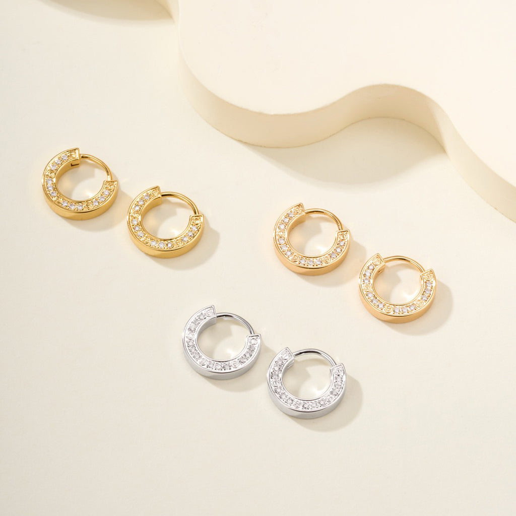 [Cadisa] LOVE DIAMOND EARRINGS