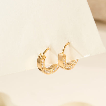 [Cadisa] LOVE DIAMOND EARRINGS