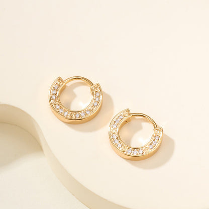 [Cadisa] LOVE DIAMOND EARRINGS