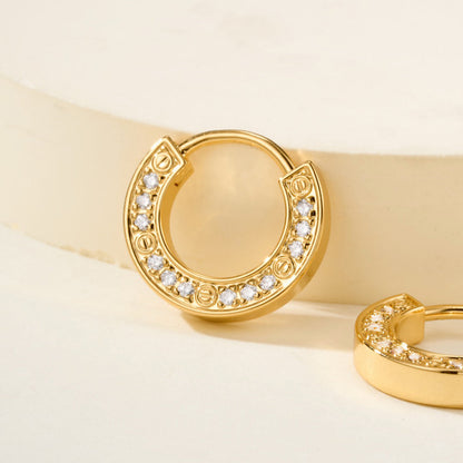 [Cadisa] LOVE DIAMOND EARRINGS