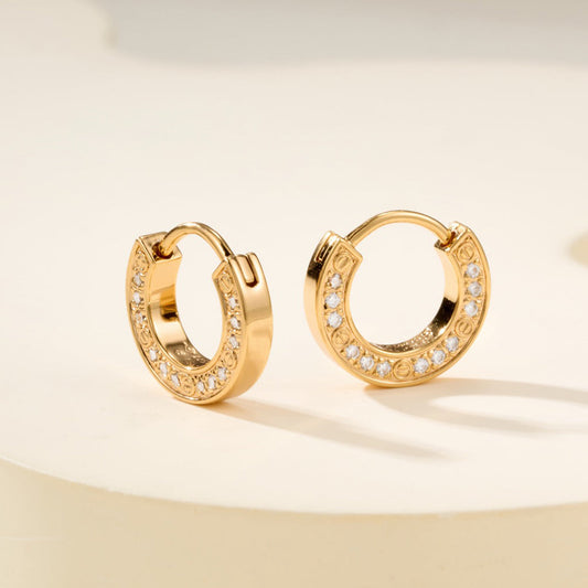 [Cadisa] LOVE DIAMOND EARRINGS