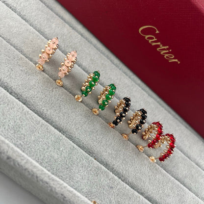 [Cadisa] CLASH 7.9MM AGATE CHALCEDONY EARRINGS