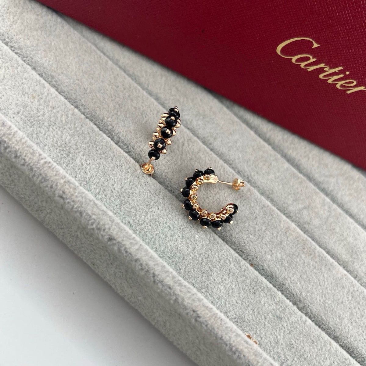 [Cadisa] CLASH 7.9MM AGATE CHALCEDONY EARRINGS