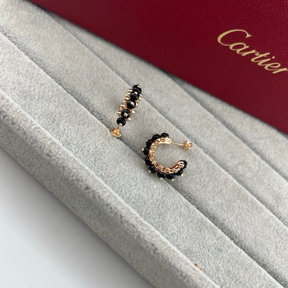 [Cadisa] CLASH 7.9MM AGATE CHALCEDONY EARRINGS