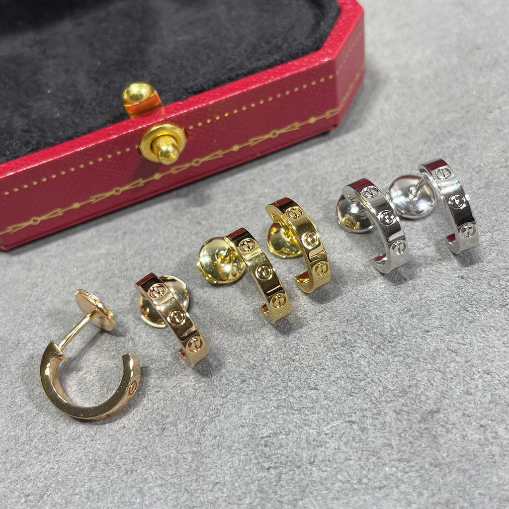 [Cadisa] LOVE EARRINGS 2.65 MM NO DIAMOND SMALL