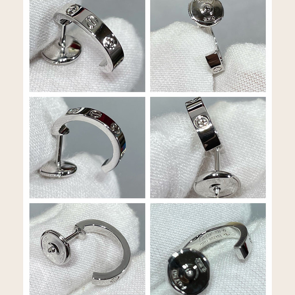 [Cadisa] LOVE EARRINGS 2.65 MM NO DIAMOND SMALL