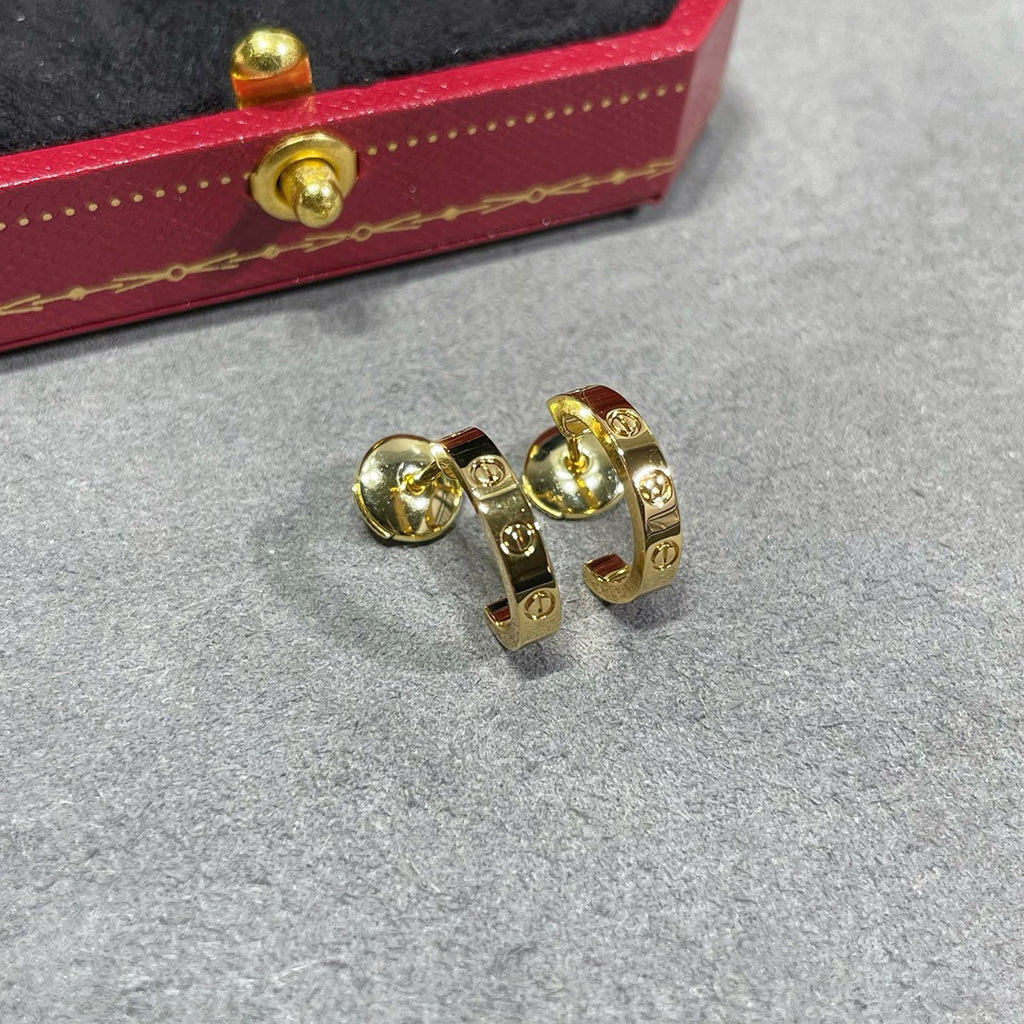 [Cadisa] LOVE EARRINGS 2.65 MM NO DIAMOND SMALL