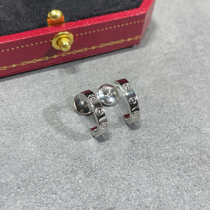 [Cadisa] LOVE EARRINGS 2.65 MM NO DIAMOND SMALL