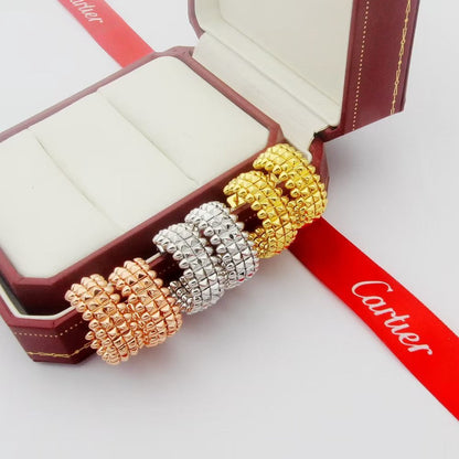 [Cadisa] CLASH 9.2MM DOUBLE ROW EARRINGS