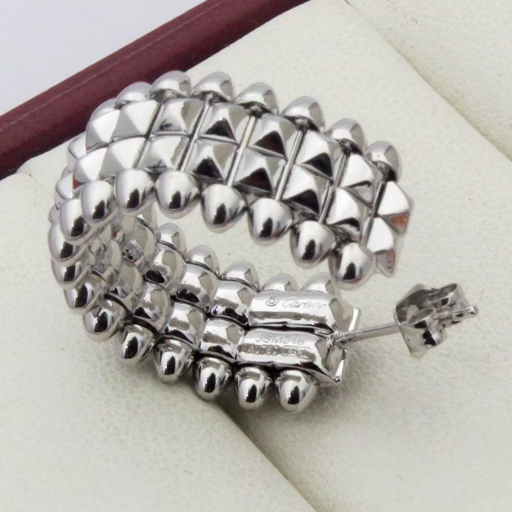 [Cadisa] CLASH 9.2MM DOUBLE ROW EARRINGS