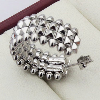 [Cadisa] CLASH 9.2MM DOUBLE ROW EARRINGS