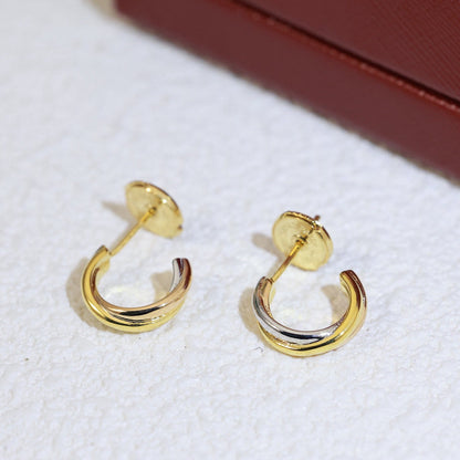 [Cadisa] TRINITY ON DIAMOND MINI EARRINGS