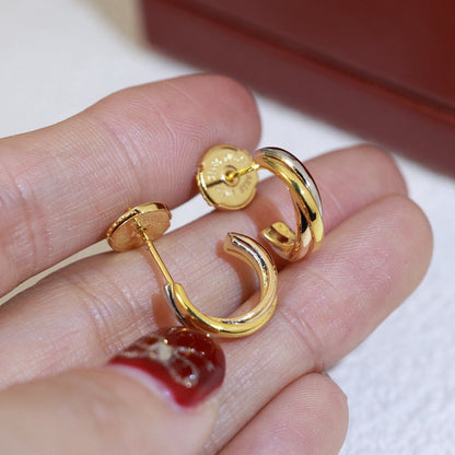 [Cadisa] TRINITY ON DIAMOND MINI EARRINGS