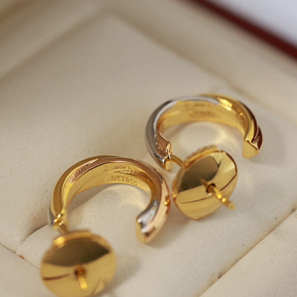 [Cadisa] TRINITY ON DIAMOND MINI EARRINGS